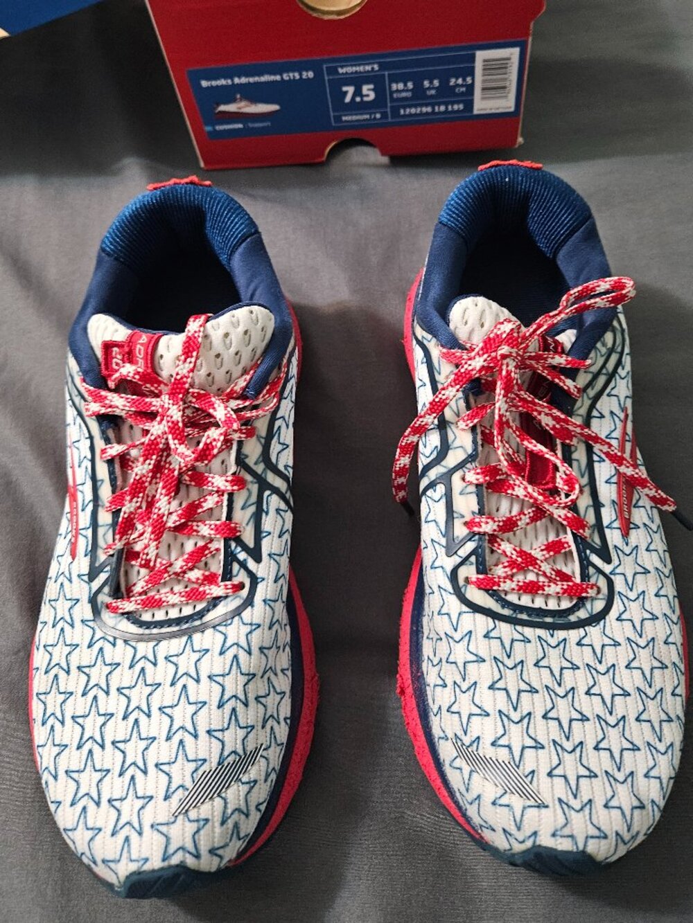 Brooks Adrenaline GTS 20 "GO USA" size 7.5 - Picture 4 of 7